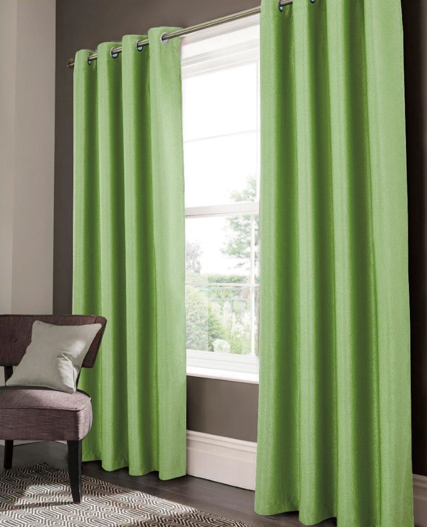 Lydia Matte Embossed Blackout Grommet Panel 84" Sage