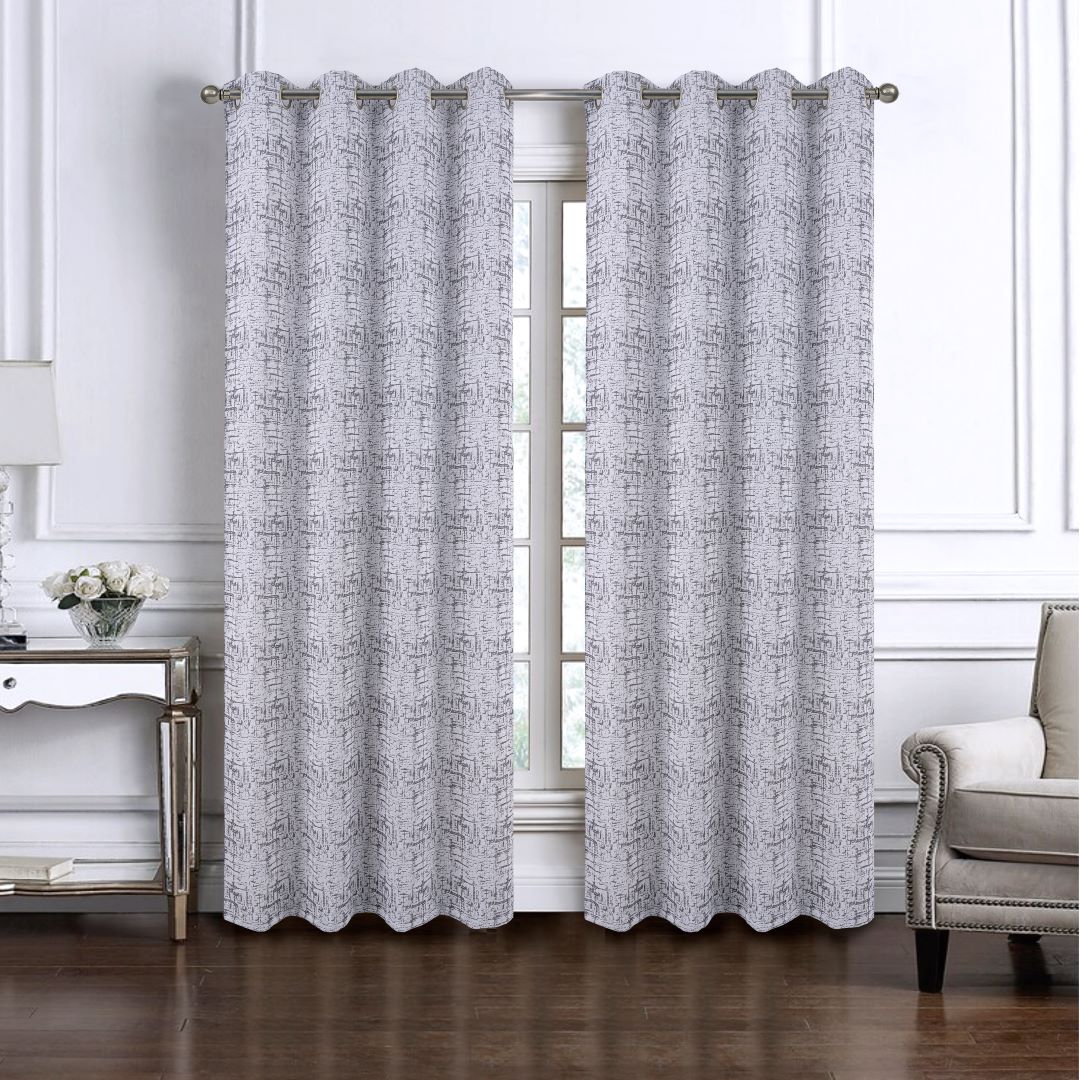 Luca Jacq Grommet Panel 84" Charcoal