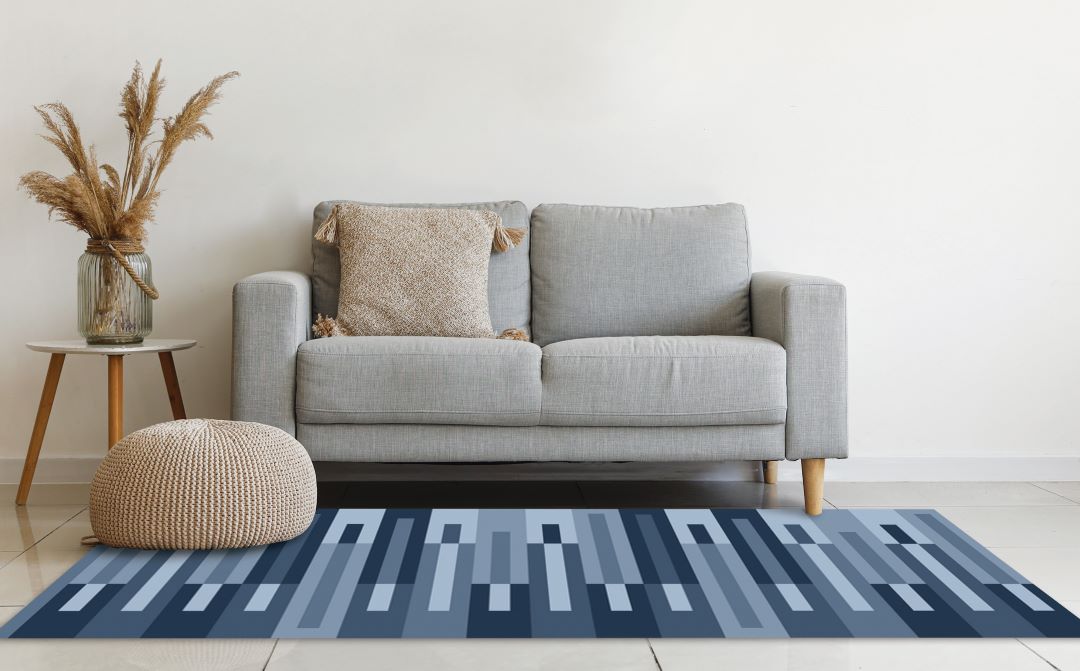 Benjamin Print Flannel Washable Rug 48"x66"