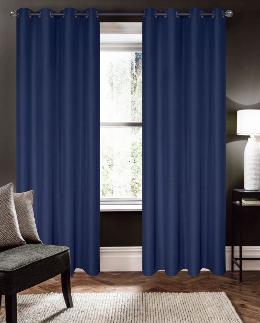 Cabana 100% Blackout Grommet Panel 90" Navy