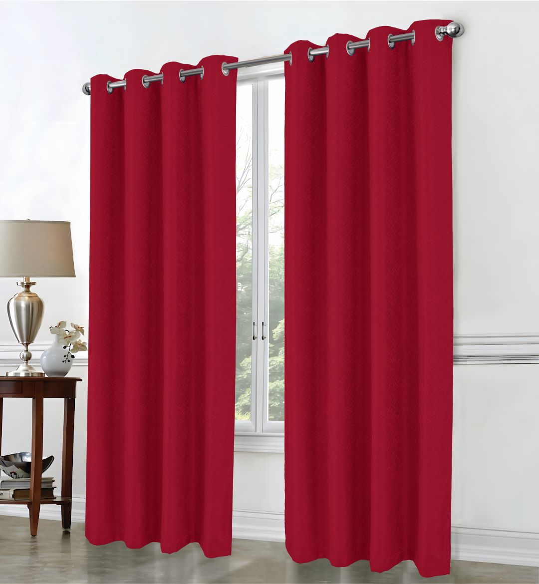 Cassi Shimmer Jacq Grom Panel 90" Red