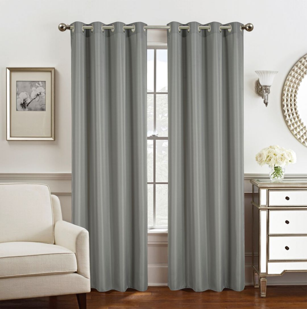 Gilbert Grommet Panel 84" Charcoal