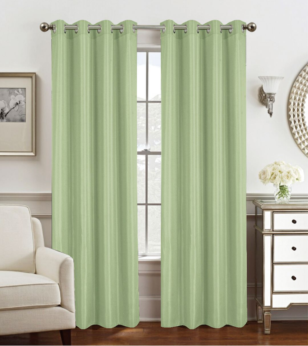Gilbert Grommet Panel 84" Sage