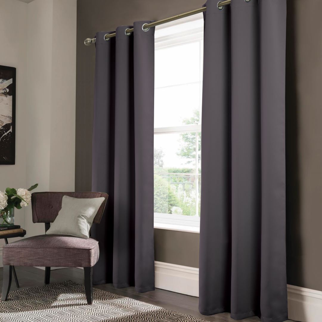 Anchorage Blackout Grommet Panel 90" Charcoal