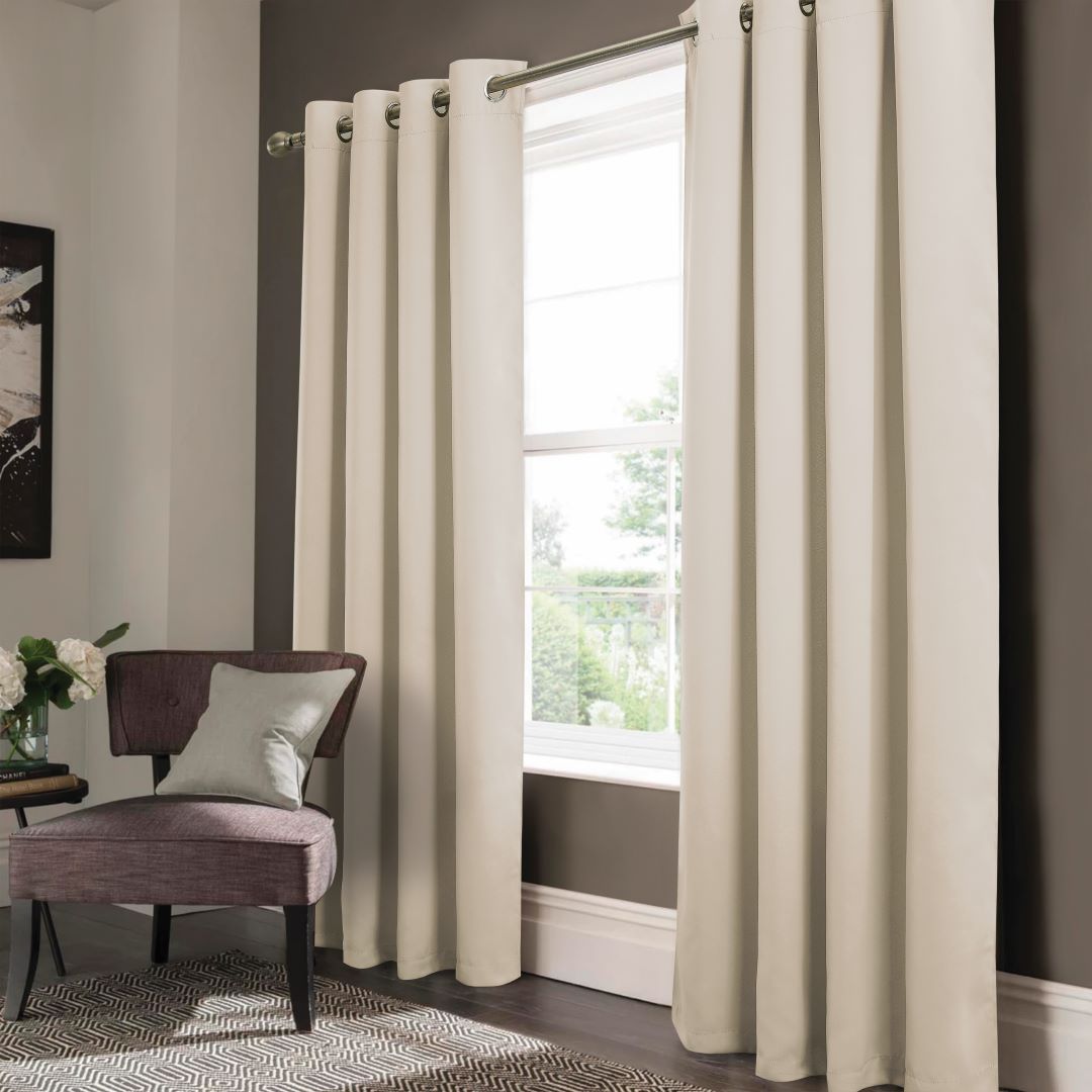 Anchorage Blackout Grommet Panel 90" Ivory