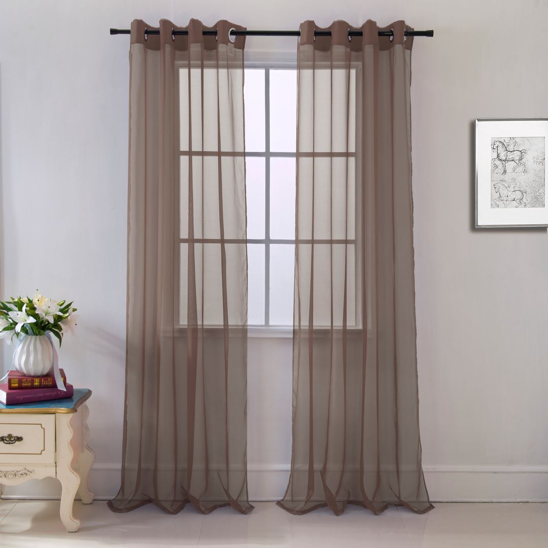 Cara Grommet Panel 84" Chocolate