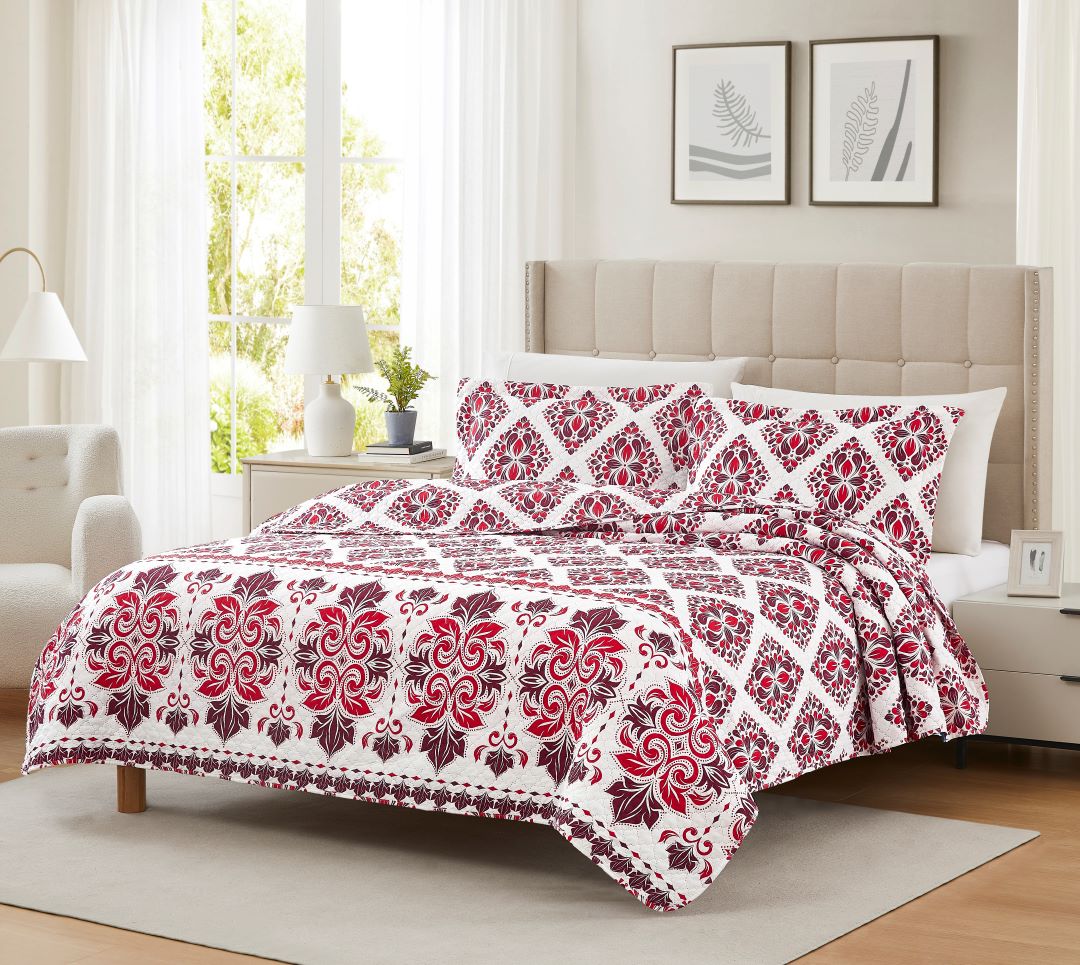 Mayfair Barcelona 3pc Pinsonic Quilt Queen